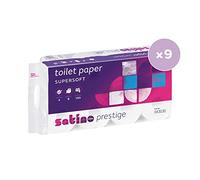 Wepa Lot de 72 rouleaux de papier toilette pressé 4 couches Blanc 150 feuilles