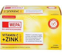 WEPA Vitamine C + Zinc Dépôt Gélules, 60 gélules