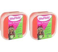 WePAM - PFW185-145 - Pâte de modelage - Rouge - 145 g (Lot de 2)