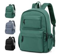 WEPLAN Sac a Dos Ecole Fille Garcon College Cartable Fille Primaire Sac Scolaire Lycee Sacs D'école Loisir pour Ordinateur Portable Femme Travail School Bag Backpack Casual Daypacks,Vert Armée