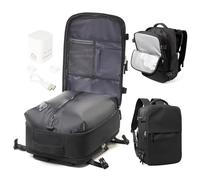 WEPOET Sac a Dos Compression Sous Vide Homme Femme Sac Airbag Travel Sous Vide Imperméable Sac à Dos Voyage Cabine Avion Saca Sos Grande Capacité- Noir