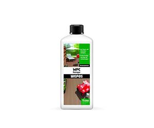 Wepos Nettoyant WPC - 1L I Concentré Nettoyage Composite Bois-Polymère I Enlève Facilement Graisse, Saleté et Résidus I Conserve L’Aspect Naturel