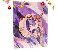 Weppduk Carte d'anniversaire | Cartes de mariage | Carte postale pop-up Lune Étoile Elk Carte postale, carte de Noël en papier pour épouse pour petite amie et mère