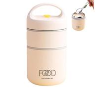 Weppduk Conteneurs thermiques empilables, Pots thermiques alimentaires,Pot de nourriture pour bébé à double paroi en acier inoxydable avec isolation sous vide à 2 niveaux | Les conteneurs, Double