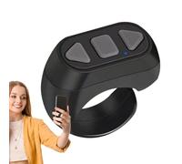Weppduk Déclencheur de doigt avec anneau de télécommande, déclencheur de page à distance, tourne-page électronique sans fil, déclencheur à distance pour appareil photo portable pour téléphone portable