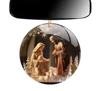 Weppduk Décoration de sapin de Noël à suspendre en acrylique 2D pour la famille et les amis