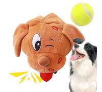 Weppduk Jouets à renifler pour chien | Jouet en peluche à mâcher pour chien avec balle couineuse | Jouets de dentition indestructibles pour l'interaction avec les animaux de compagnie, la compagnie