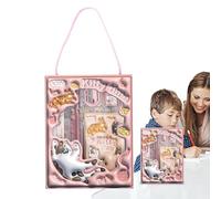 Weppduk Lot de 6 feuilles de papier à lettre de dessin animé - Lot de 6 papiers à lettre avec motifs d'animaux - Paquet de papier à lettre assorti avec carnet pour , et tout-petits
