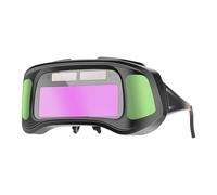 Weppduk Lunettes de soudeur avec assombrissement automatique, lunettes de soudure, lunettes de soudage au plasma, verres à souder solaires anti-éblouissement, verres pour la coupe d'arc TIG MIG