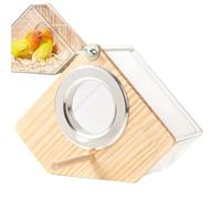 Weppduk Nichoir pour oiseaux | Nichoir transparent pour perruches, merles, hirondelles, pinsons avec perchoir pour extérieur