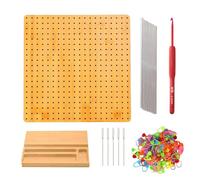 Weppduk Planche De Blocage Pour Le Crochet, 10cm Blocage Grand-mère Planche, Planches À Bloquer En Bois Faciles À Utiliser, Planches Granny Square Pour Accessoires De Tricot, Projets Pour Crocheteuses