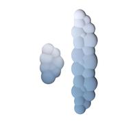 Weppduk Repose-poignet en forme de nuage - Repose-poignet en forme de nuage - Joli repose-clavier en mousse confortable - Tapis antidérapant de couleur dégradée pour un meilleur soutien de la paume