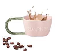 Weppduk Tasse à café en forme de d'Halloween avec couvercle et cuillère | Tasse à petit déjeuner pour un usage quotidien, café chaud, vin, porridge