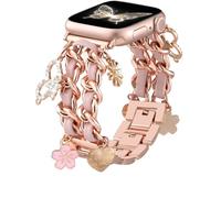 Wepro Bracelet Elégant Compatible avec Apple Watch Bracelets 40mm 38mm 41mm 42mm, Bracelet Réglable en Chaîne avec Accessoires de Remplacement de Luxe pour iWatch Series 10 9 8 7 6 5 4 3 2 1 SE