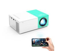 wepvo WiFi Projecteur Portable Mini Movie Projecteur, L'écran du téléphone Portable Peut être Miroir vers Le projecteur par WiFi ou par câble de données, Compatible avec Phone/Tablet/Laptop/TV Stick