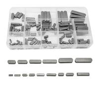 WeqeYent Lot de 142 clés rondes en forme de plume de 16 tailles, 8 mm-35 mm, assortiment de clés pour fixations mécaniques Industr