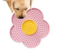 Weqizuerqi 15x15cm Tapis À Lécher Chat Tapis À Lécher Fleurs Tampons Le Tapis De Léchage Ventouses Design Silicone Plaques À Lécher pour Animaux De Compagnie pour Chiens Et Chats