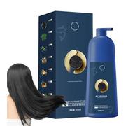 Weqizuerqi 500ml Shampoing Coloration Instantanée aux Protéines de Caviar, Shampoing Végétal Naturel