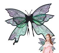 Weqizuerqi Ailes de fée pailletées pour adultes | Ailes de fée Feast Dressing Wings - Ailes de fée pour filles et femmes - Ailes de papillon pour adultes - Ailes d'ange pour costumes d'Halloween
