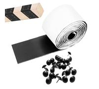 Weqizuerqi Architectural Products - Ruban de réparation pour poutres en bois synthétique - Ruban de réparation autocollant - Flexible en cuir synthétique aspect métal - Pour manteaux de cheminée et