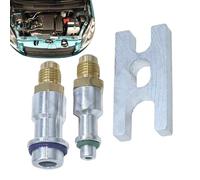 Weqizuerqi Bouchon de test de fuite pour climatisation de voiture - Raccord de tuyau de détection de fuite - Bouchon de test de tuyau de climatisation pour mécanicien d'atelier