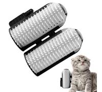 Weqizuerqi Brosse d'angle pour chats, brosse d'angle, grattoir d'angle pour chat, outil de massage pour chatons longs et courts, livre pour animaux de compagnie, bibliothèque souple