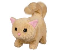 Weqizuerqi Chaton Robotique Réaliste | Chat Électronique Réaliste en Peluche - Jouet Électronique Interactif pour avec Queue Remuante, Tête Hocheante et Déplacement
