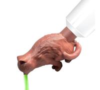 Weqizuerqi Couvercle de dentifrice, presse-pâte en silicone, 10 cm, embout créatif avec chat qui fait caca - Pour et adultes - Pour les voyages, la maison, la cuisine, la chambre à coucher