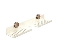 Weqizuerqi Étagère de lavabo au-dessus du robinet à ventouse pour salle de bain 50 x 11 x 6 cm sans perçage en acier au carbone plan de travail organisateur de cuisine étagère au-dessus du robinet