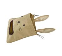 Weqizuerqi Filet à foin - Râtelier à foin suspendu pour petits animaux - Sac de rangement - Porte-foin pour chinchillas hamster - Accessoire de cage pour petits animaux
