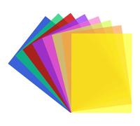 Weqizuerqi Films colorés pour dyslexie - Règles de superposition colorées avec guide de lecture - Format A4 - 8 filtres de couleur - Aide à la clarté et à la relaxation