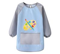 Weqizuerqi Graffiti Tablier De Peinture Pour Enfant 5-12 Ans Garçons Filles Imperméable Peinture Enfant Pour Manche Longue Avec Poche Blouse Anti Salissure Pour L'école Activités Peintures Cuisine