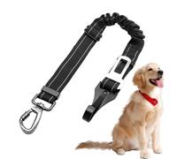 Weqizuerqi Harnais de Sécurité pour Chien en Voiture,Laisse de Harnais Élastique Flexible pour Animal de Compagnie - Ceinture de Sécurité Auto pour Chien,pour Chiot en Voyages Promenades Quotidiennes