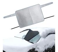 Weqizuerqi Housses De Pare-Brise Arrière d'hiver, Housse Antigel pour Fenêtre Arrière Toutes Saisons À 2 Couches, avec Crochet Aimant Invisible, Bache Voiture Anti Givre Repliable, 140X80cm