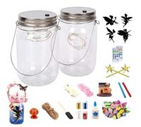 Weqizuerqi Kit de bricolage de lanterne féérique | Jouet lanterne féérique | Activité créative télécommandée Art Veilleuse pour Noël, anniversaire, école, décoration de jardin, 6 ans et plus