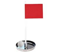 Weqizuerqi Kit d'entraînement de putter avec drapeaux, appareil d'entraînement portable et résistant aux intempéries | Place d'exercice, gobelet perforé, mât de drapeau - Jeunes golfeurs terrain de