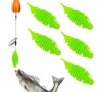 Weqizuerqi Lot de 5 leurres en caoutchouc réalistes, multifonctions, faciles à attraper, avec forte attraction pour l'eau douce