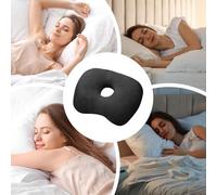 Weqizuerqi Oreiller Oreille pour Dormir sur Le Côté, Oreiller Confort pour Piercing d'oreille en Position Latérale, Coussin Respectueux De La Peau pour Canapé Hôtel Lit Voyage Camping Dortoir