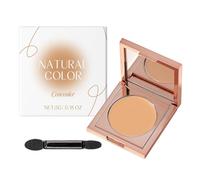 Weqizuerqi Palette de contours, palette de contour pour peaux sensibles, palette anti-cernes, palette de maquillage avec miroir et pinceau, imperméable, 5 x 5 x 3,5 cm