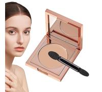 Weqizuerqi Palette de contours, palette de contour pour peaux sensibles, palette anti-cernes, palette de maquillage avec miroir et pinceau, imperméable, 5 x 5 x 3,5 cm