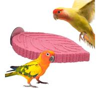 Weqizuerqi Perchoir de Cage à Oiseaux en résine | Aire de Jeu en résine avec Design végétal, Perruche - pour Conure, Ara, canari, inséparable - Soin des Griffes, limage du Bec, et Recherche de