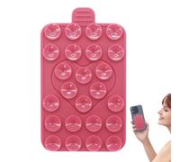 Weqizuerqi Phone Sticky Grip - Support double face Love Suctions pour téléphone - Accessoire adhésif en silicone réglable, étui portable à ventouse puissante pour les appels vidéo, les diffusions en