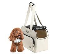 Weqizuerqi Porte-Chien - Cabas en Maille Respirant avec Lanière - Pochette De Transport Portable pour Chiot Et Animal | pour Chaton Lapin Chat Voyage Sortie Visite Vétérinaire Marche Parc Shopping