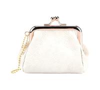 Weqizuerqi Porte-monnaie en cuir pour femme, sac à cartes avec verrou de baiser, petite pochette pour pièces de monnaie | pour femmes, filles, femmes, femmes, étudiants, voyageurs, collectionneurs