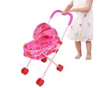 Weqizuerqi Poussette Poupon | Poussette Réaliste avec Capote De Protection Solaire - Pliable Réaliste Et Compacte - pour Filles Garçons Voyage Fête Anniversaire Maison