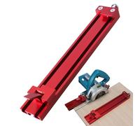 Weqizuerqi Rail de guidage pour scie circulaire, rail de base en alliage d'aluminium, pince de positionnement, outils de travail du bois pour lignes droites, garniture de porte, garniture de travail
