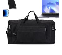 Weqizuerqi Sac de sport pour homme | Sac de sport de grande capacité | Sac à main léger avec compartiment sec et humide pour le quotidien et le yoga, Noir , Voir description, Voir description