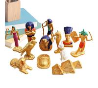 Weqizuerqi Statues et figurines égyptiennes, jouets de l'Égypte ancienne, ensemble de figurines décoratives cognitives créatives pour l'école, les hommes, les garçons, les femmes, les fans des projets