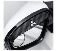 WEQTYSAB 1 Paire Voiture Pluie Sourcil, pour Mitsubishi ASX 2010-2023 Étanche à la Pluie Rétroviseur de Voiture Housse de Protection Accessoires Voiture