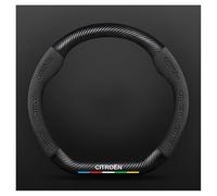 WEQTYSAB Voiture Volant Couvre, pour Citroen C4 II Grand Picasso 2016-2018 Respirante Antidérapante pour Le Sport Housse Volants Voiture Accessoires D'intérieur Protecteurs,A-D-38CM